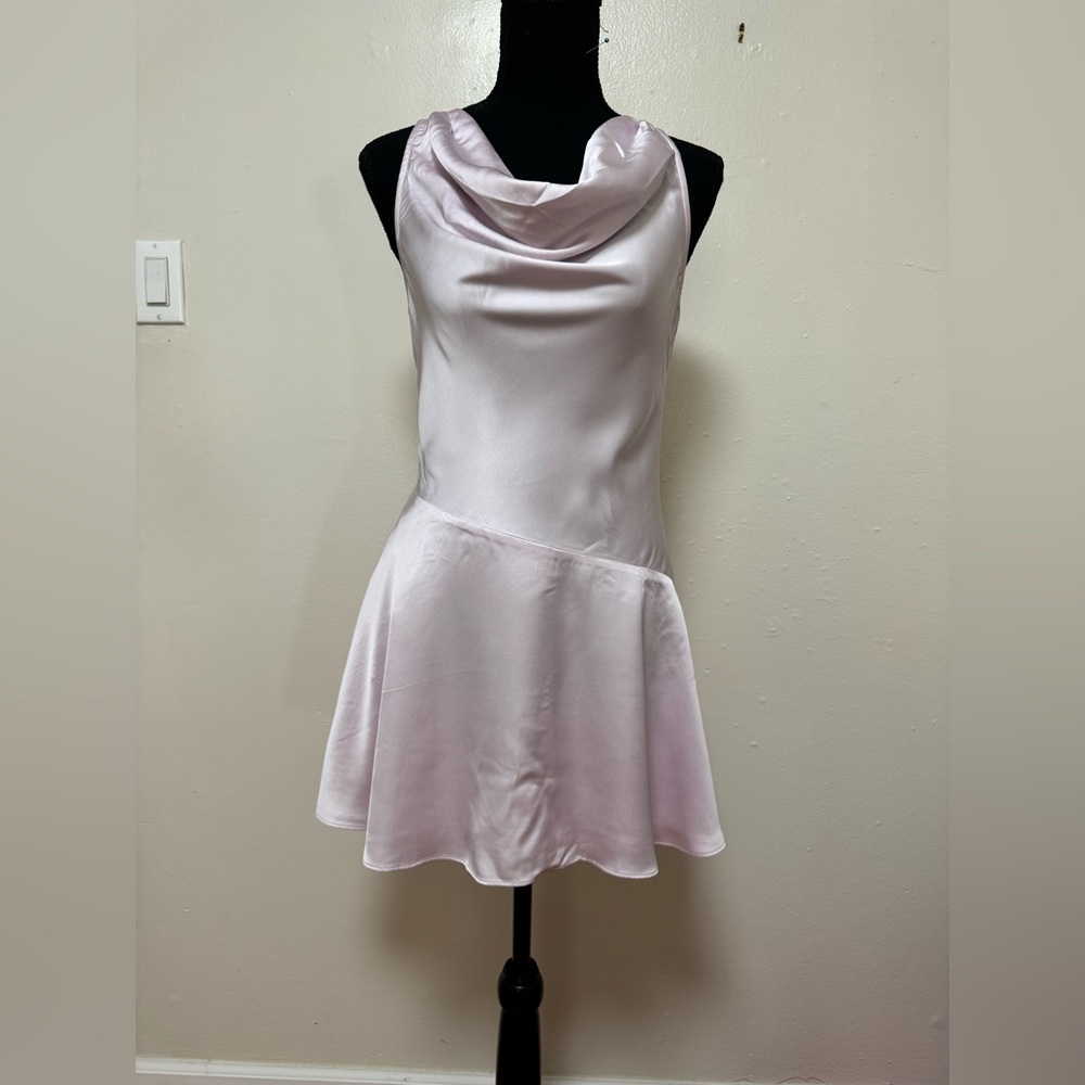 Light Pink French Connection Satin Dress
